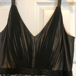 Black Sheer with Lace Black Dress